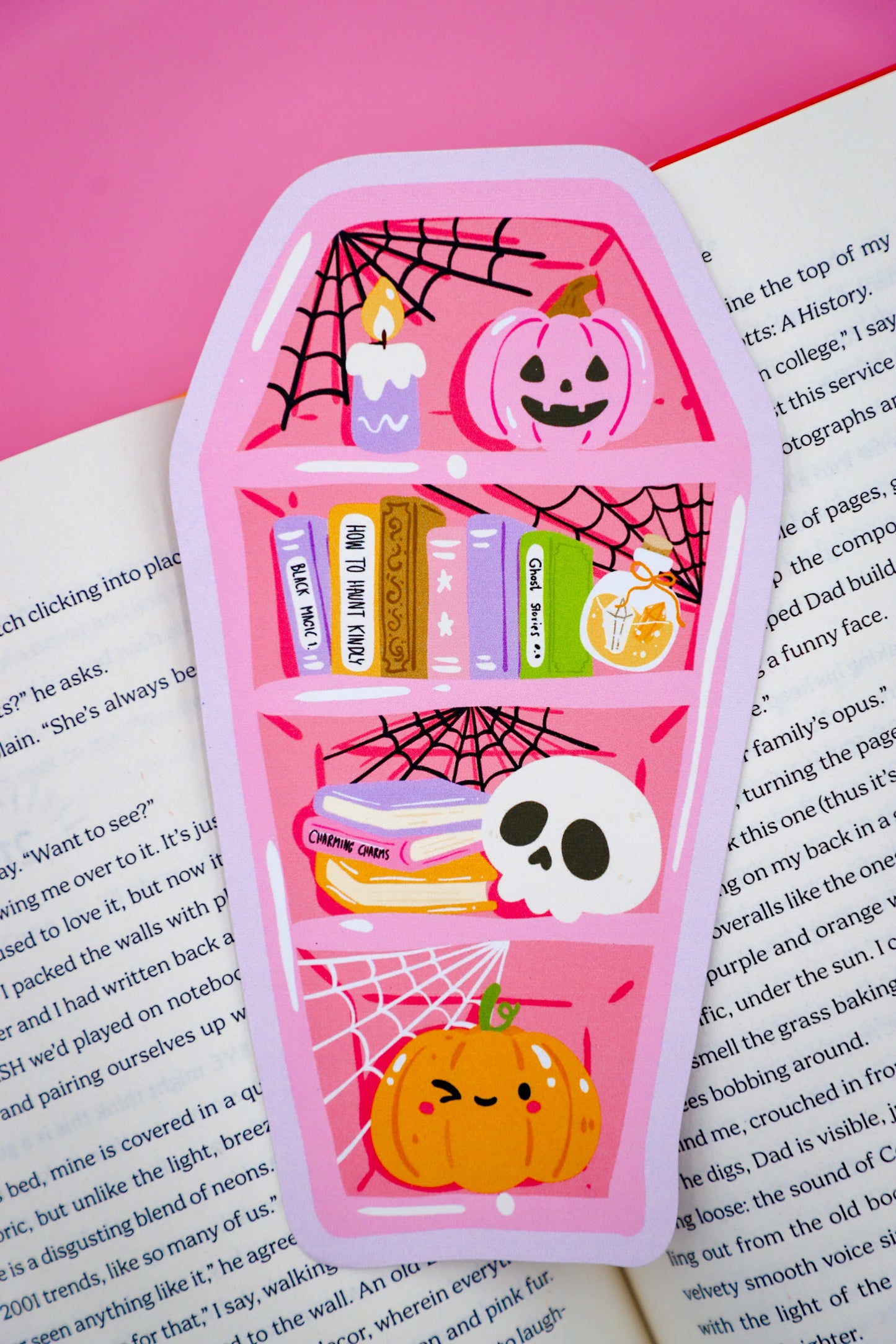 Coffin Bookshelf Bookmark