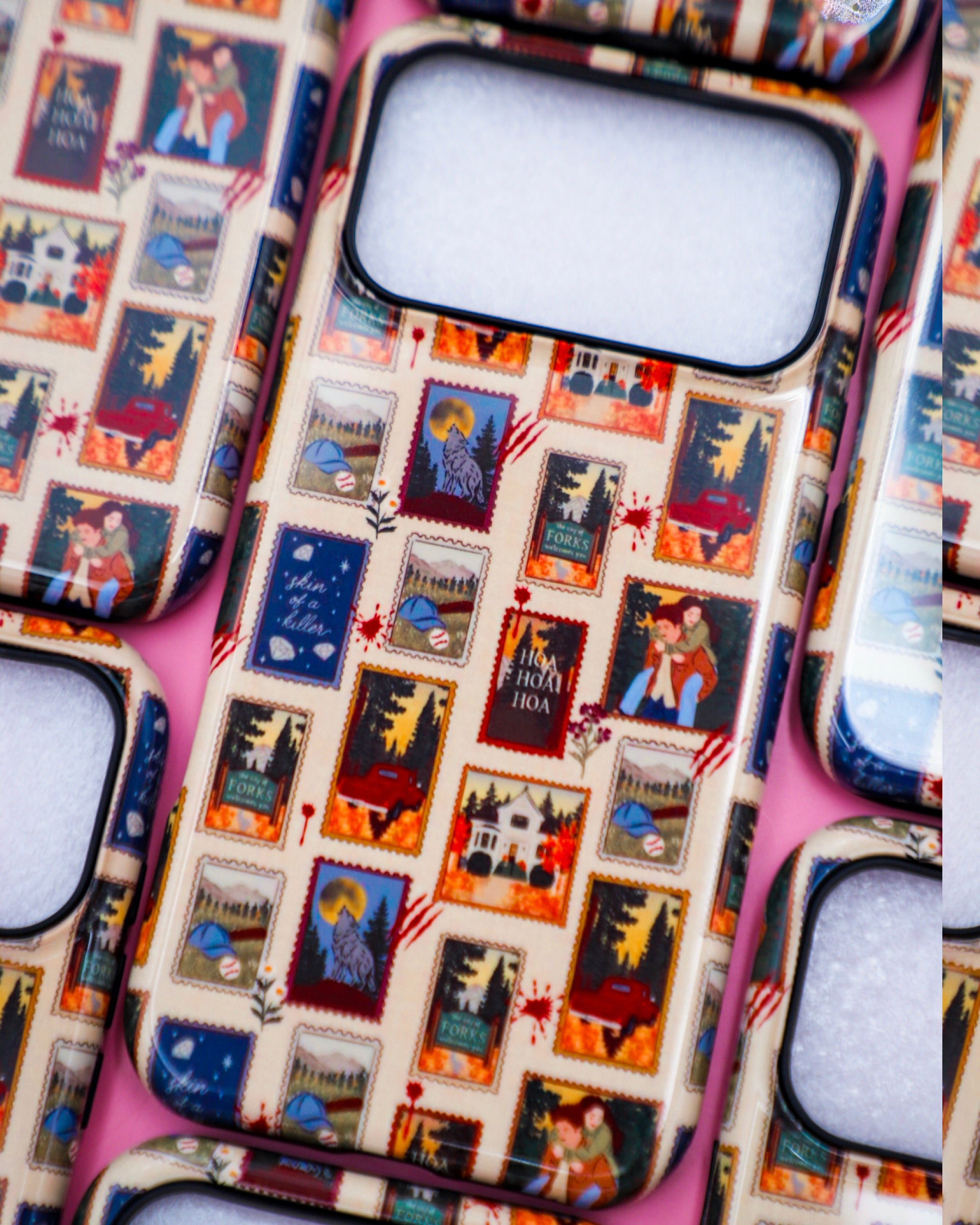 Hoa Hoa Hoa Season Stamps MagSafe iPhone Case