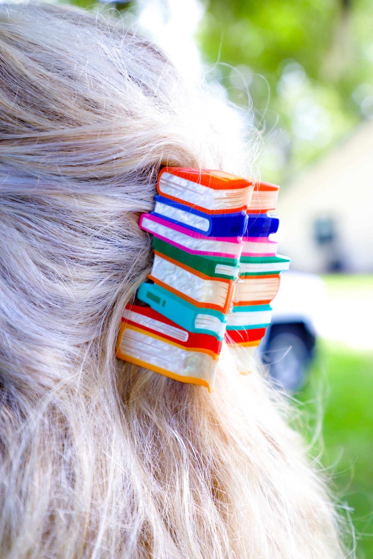 Book Stack Hair Claw