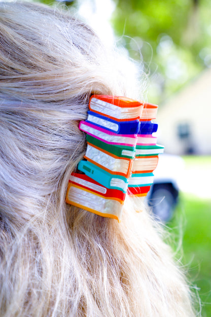 Book Stack Hair Claw