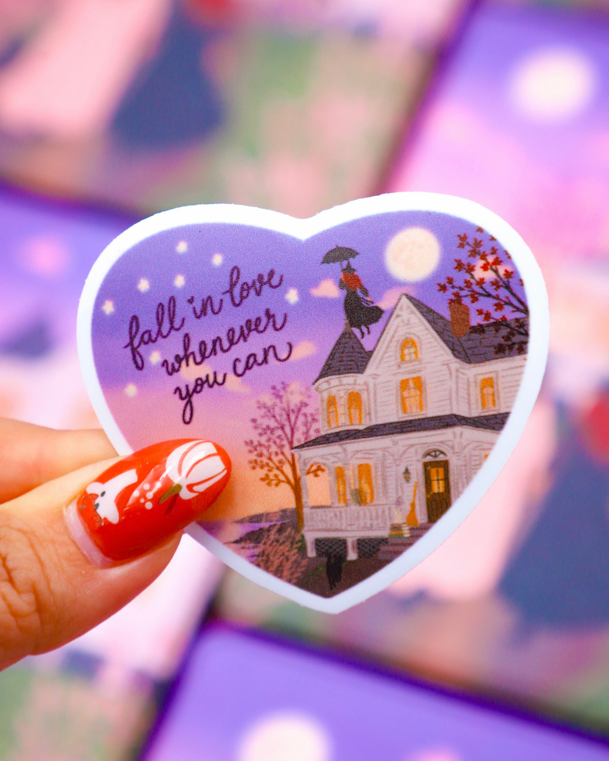 Fall in Love Whenever You Can Sticker