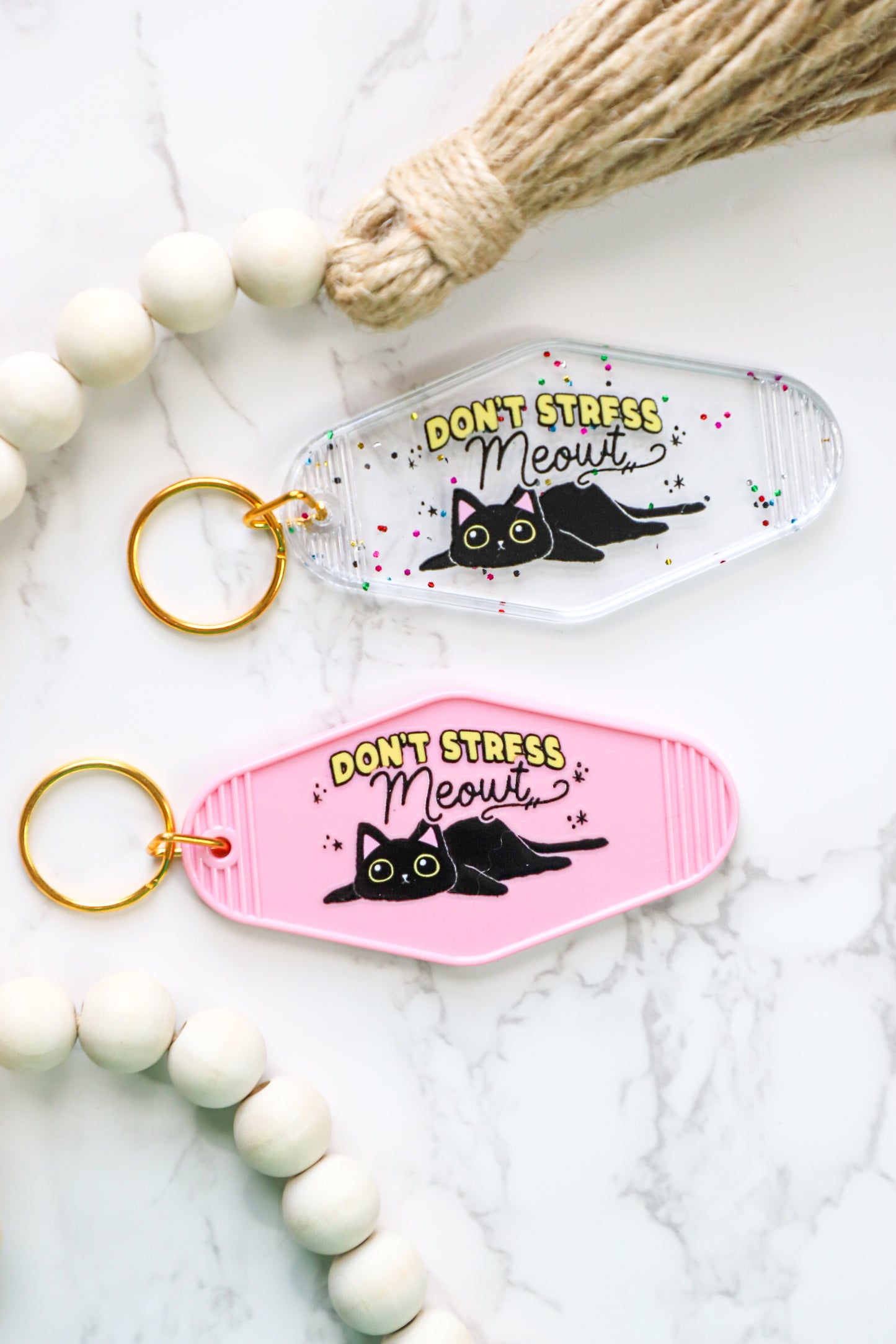You're Stressing Meowt Keychain