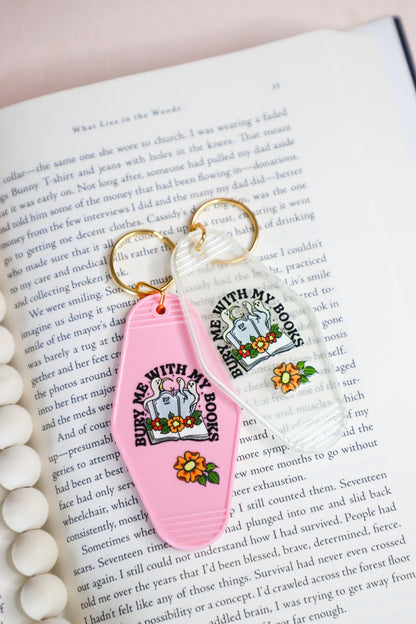 Bury Me With My Books Keychain