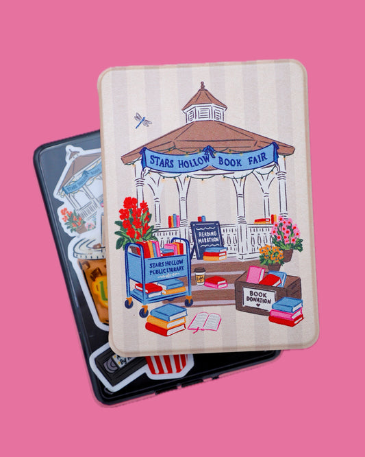 Town Square Book Fair Clear Back Kindle Case
