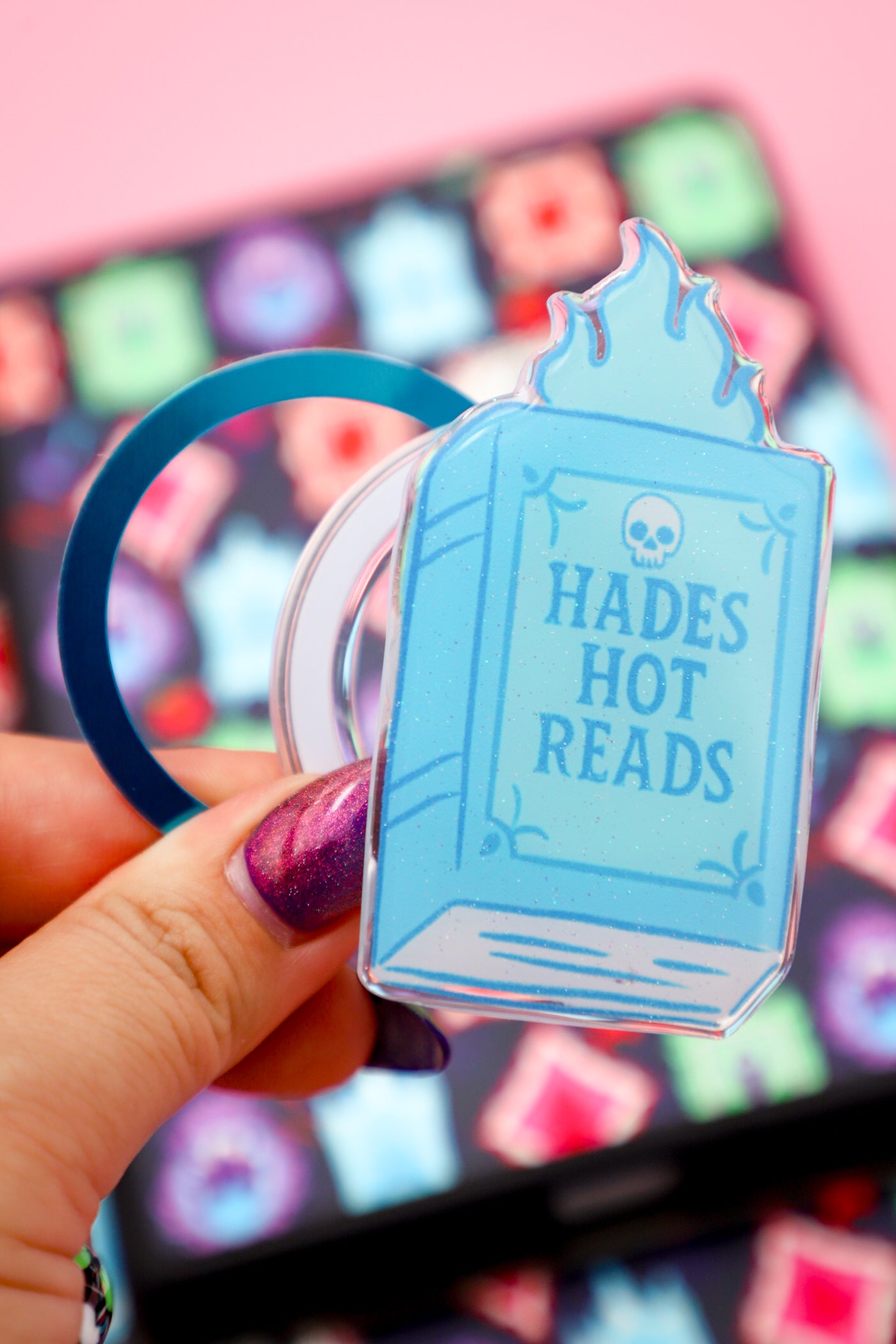 Hades Hot Reads Glitter MagSafe Phone Grip