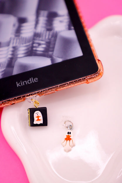 Handmade Pumpkin Ghost Kindle Charms