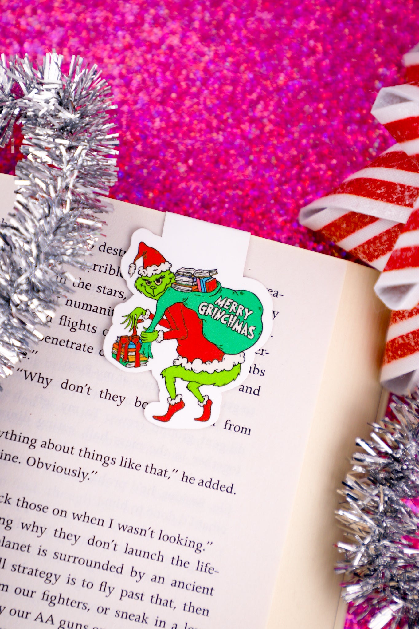 Merry Grinchmas Magnetic Bookmark