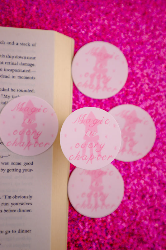 Magic In Every Chapter Sticker