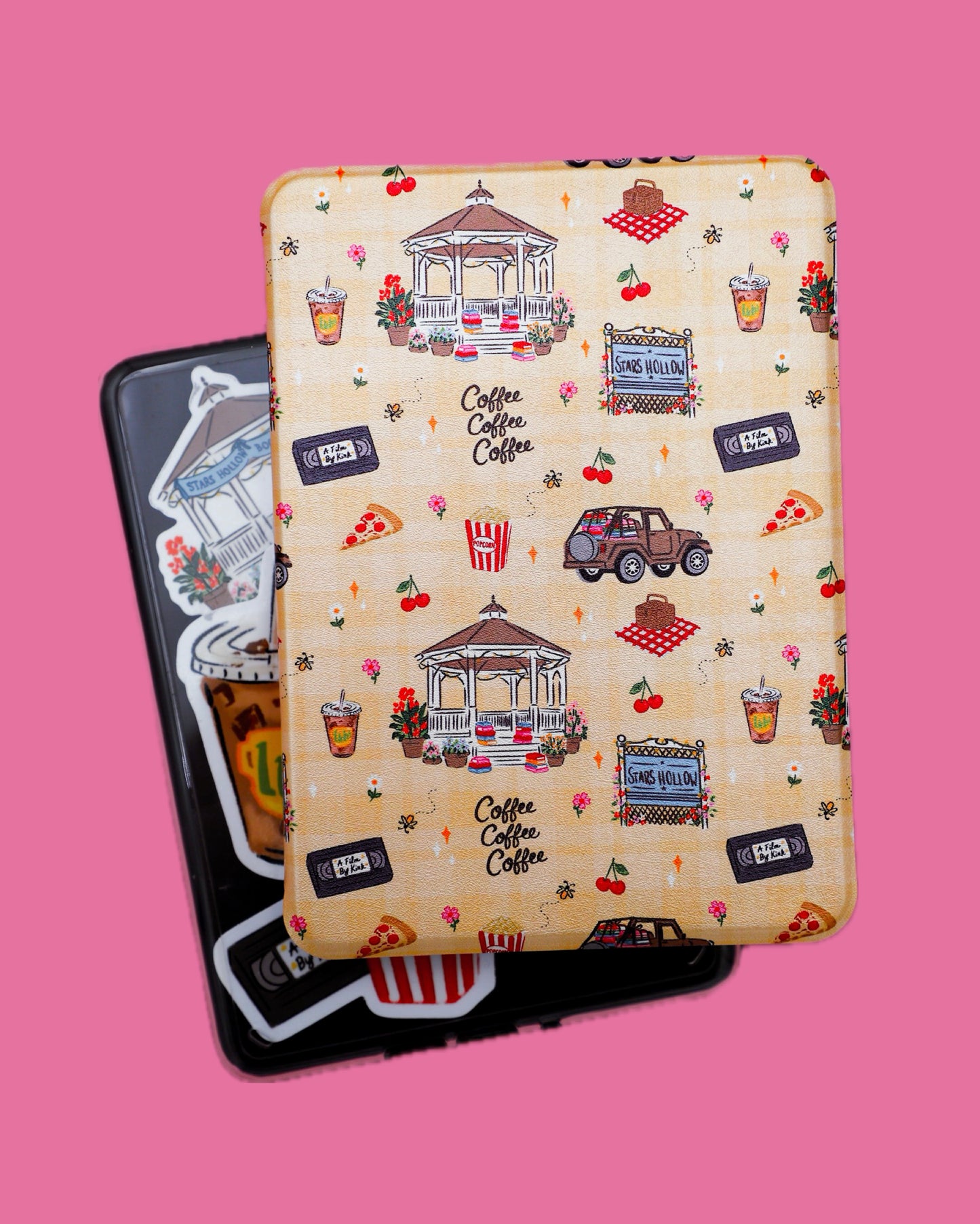 Coffee Coffee Coffee Clear Back Kindle Case
