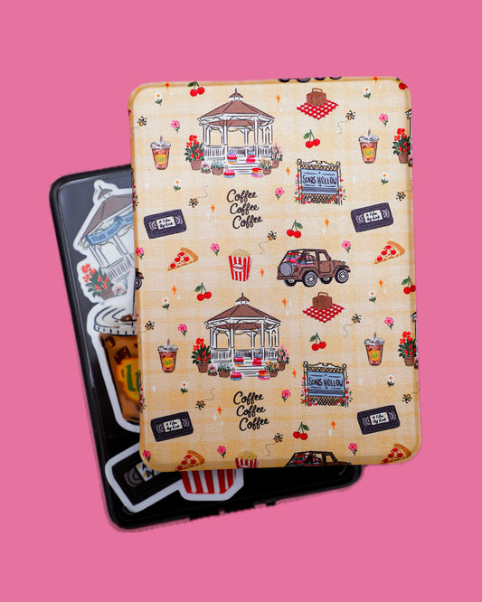 Coffee Coffee Coffee Clear Back Kindle Case