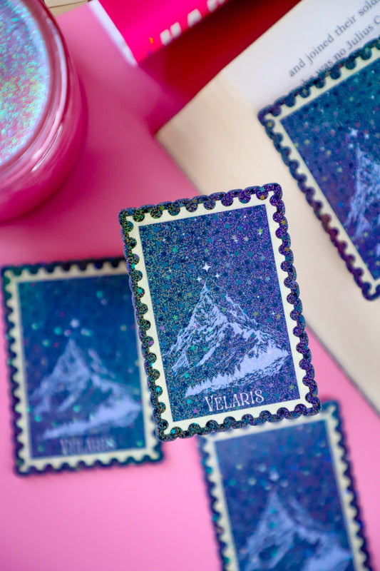 Velaris Stamp Glitter Sticker