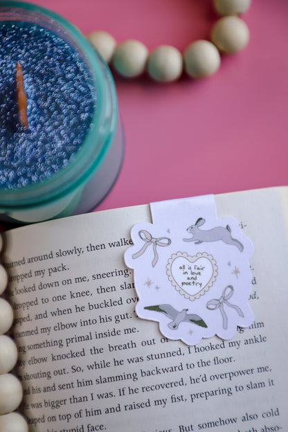 All's Fair In Love And Poetry Magnetic Bookmark