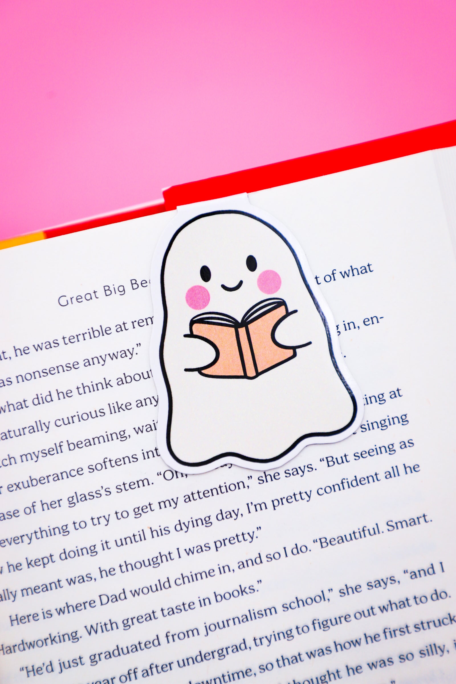 Ghost Magnetic Bookmark