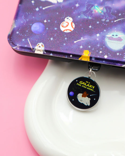 Galaxy Far Far Away Kindle Charm