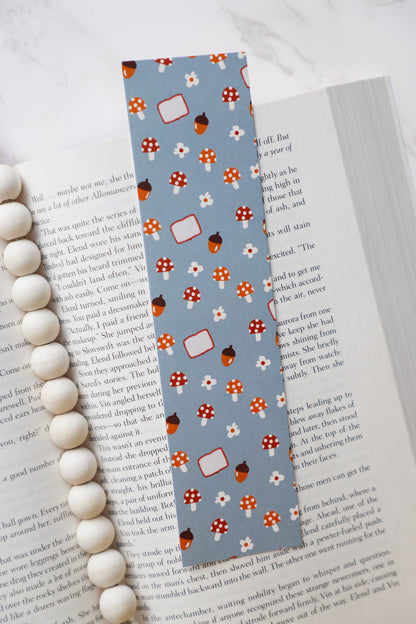 Mushrooms and Acorns Bookmark