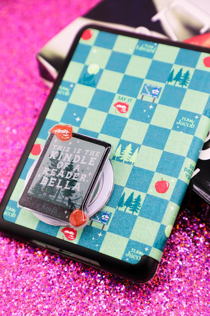 This Is Kindle Of A Reader Bella Glitter Phone Grip