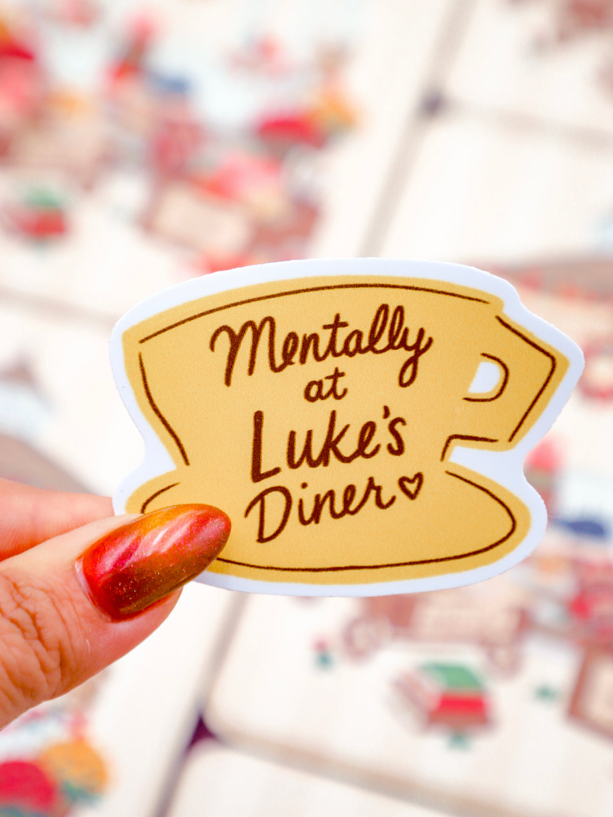 Mentally at Luke’s Diner Sticker