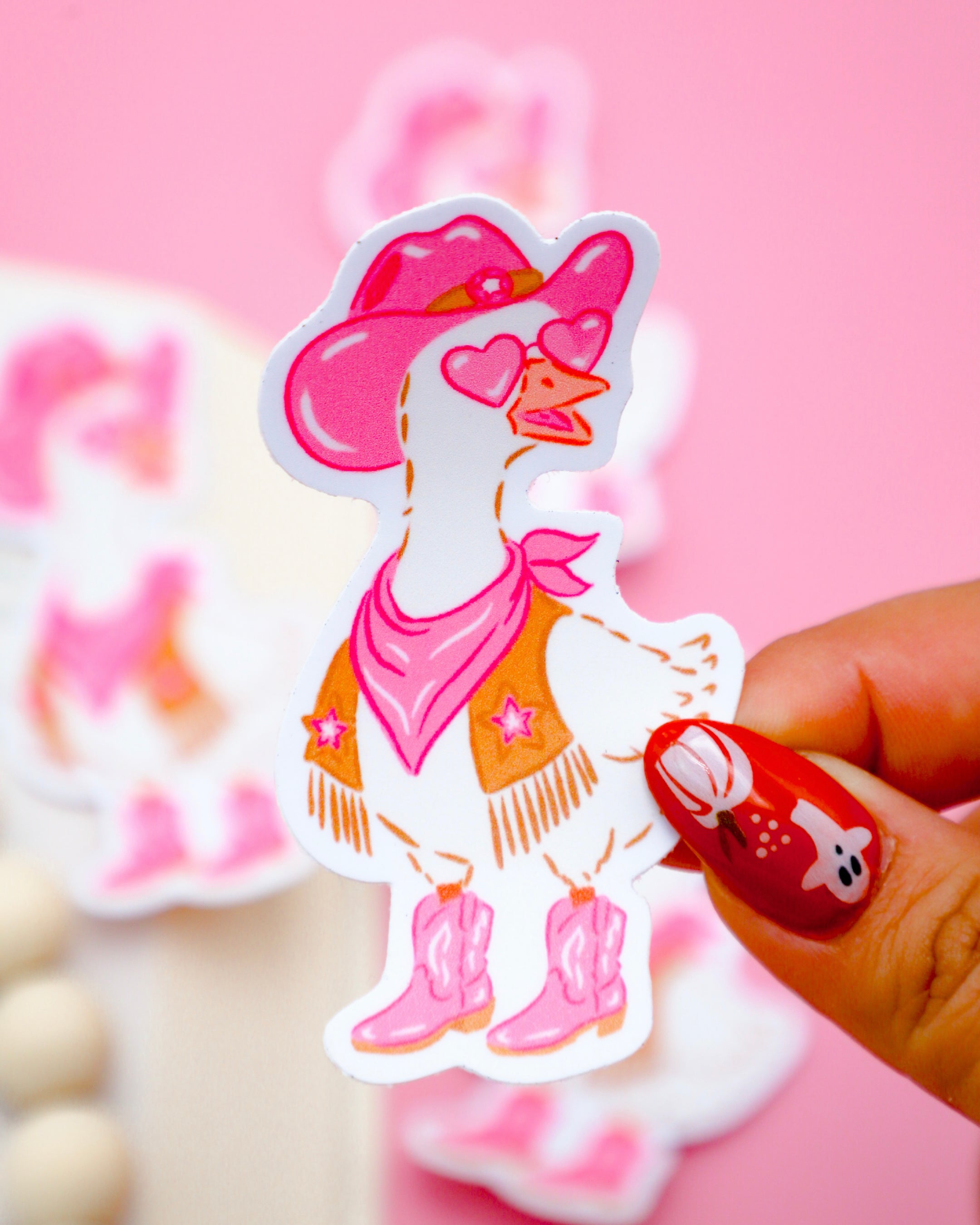 Cowgirl Goose Sticker