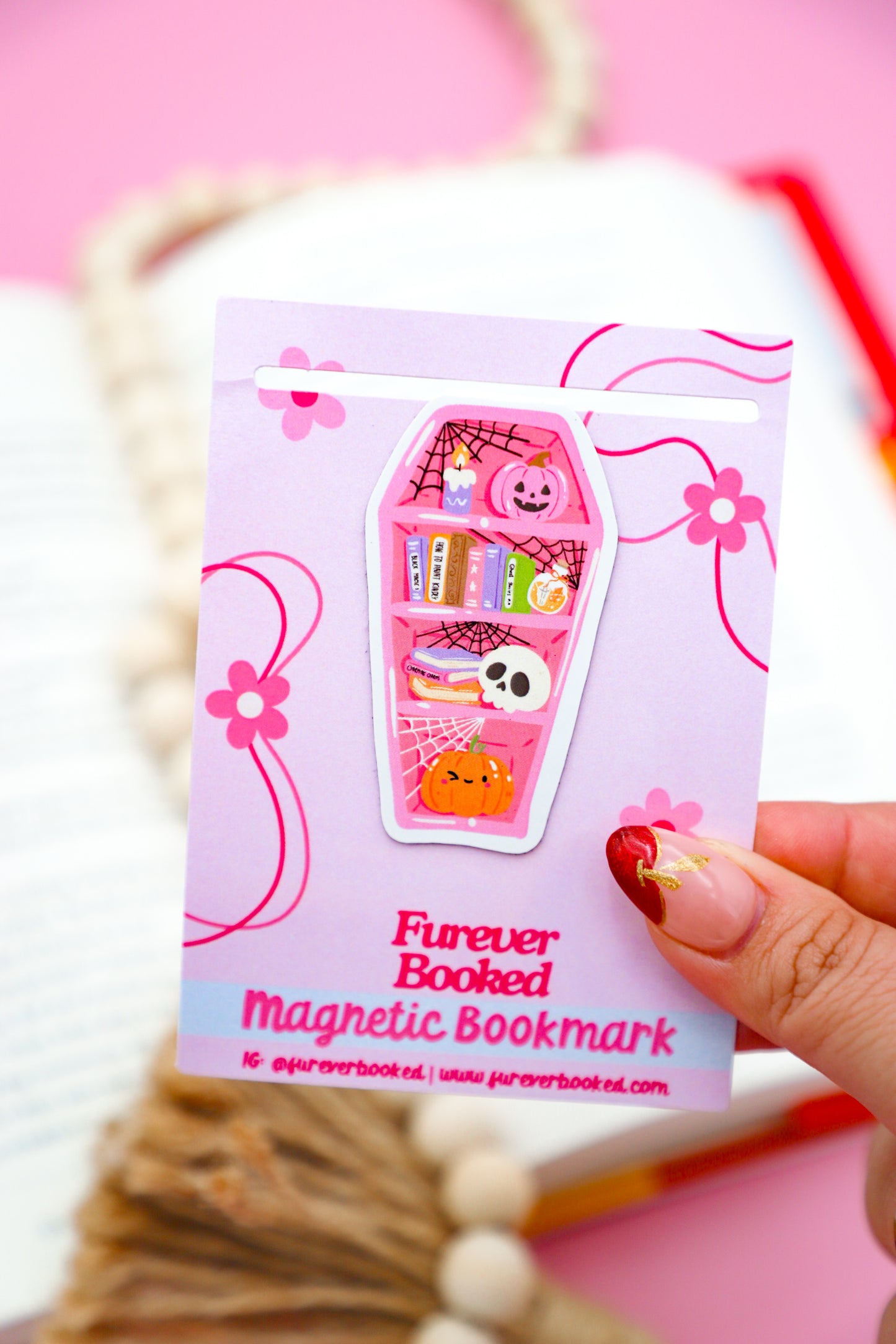 Coffin Bookshelf Magnetic Bookmark
