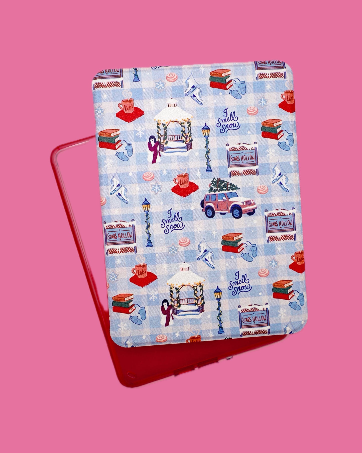 I Smell Snow Clear Back Kindle Case