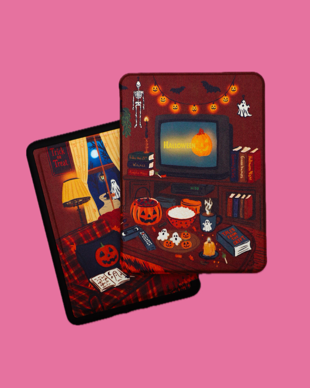 90s Halloween Living Room Kindle Case