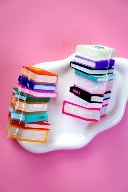 Book Stack Hair Claw