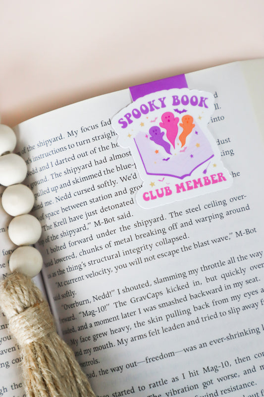 Spooky Book Club Member Magnetic Bookmark