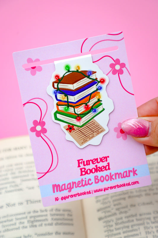 Return to the Upside Down Library Magnetic Bookmark