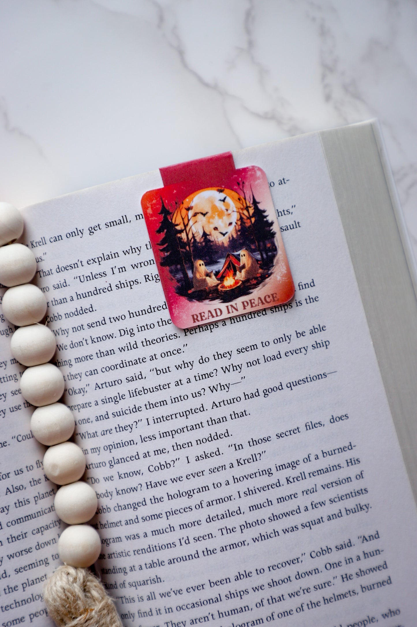 Read In Peace Magnetic Bookmark