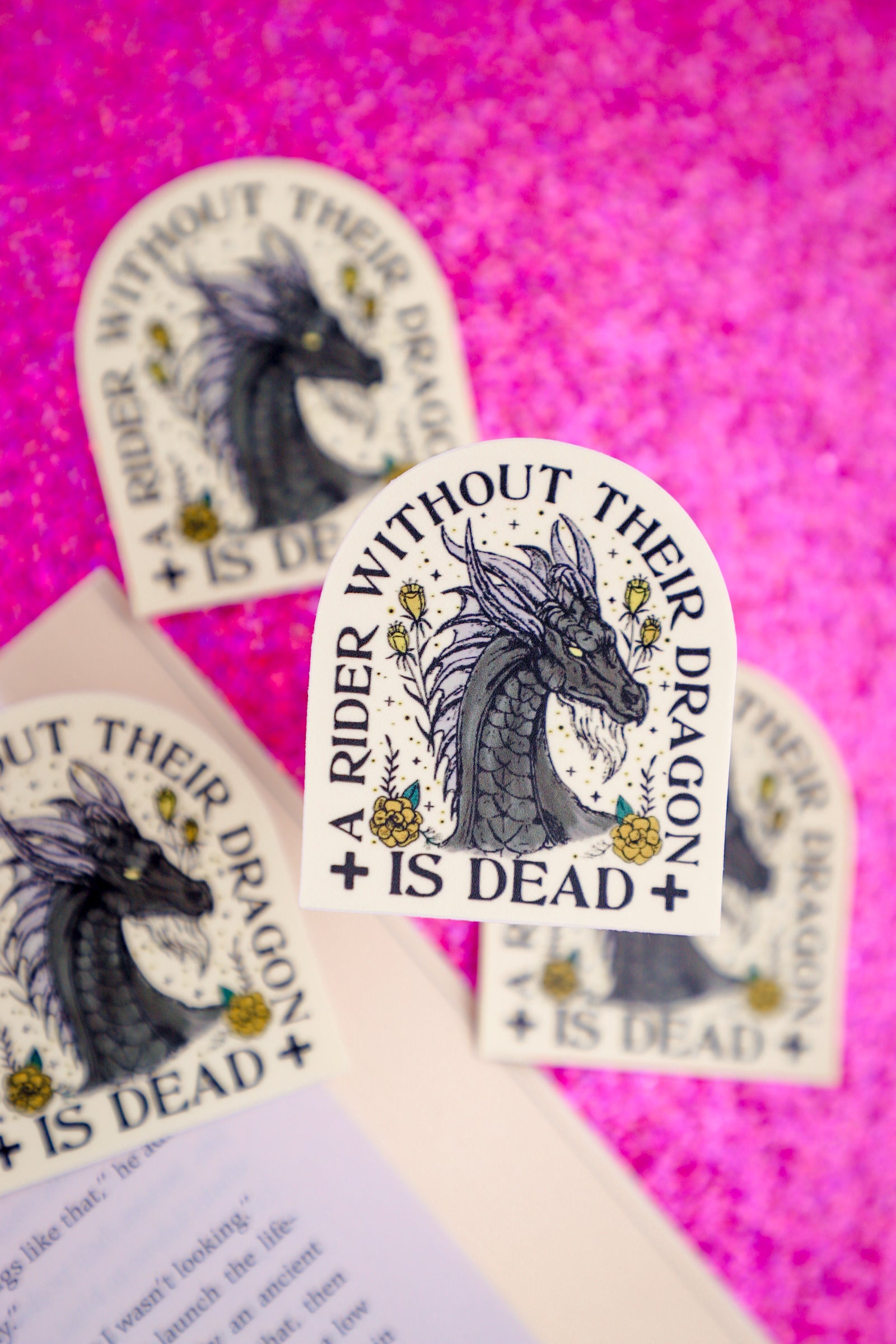 A Rider Without Thier Dragon Is Dead Sticker