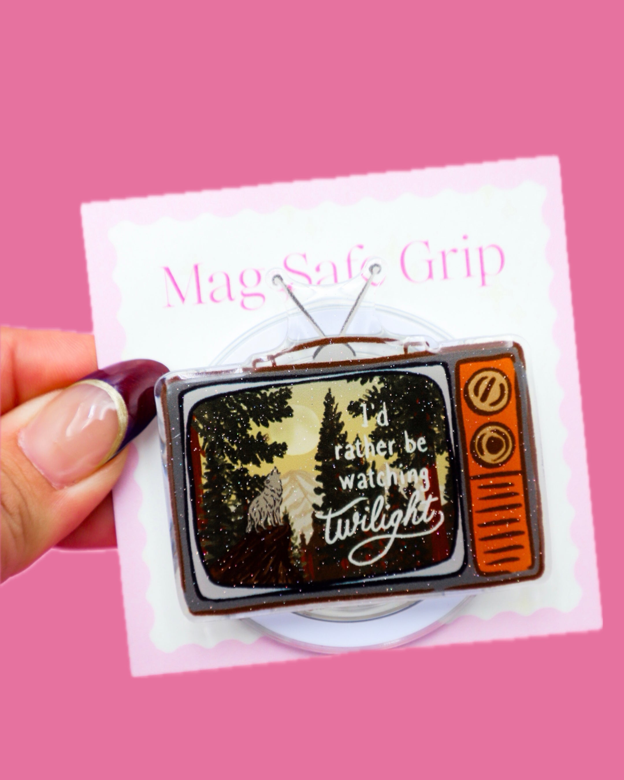 I'd Rather Be Watching Twilight MagSafe Phone Grip