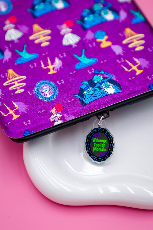 Welcome Foolish Mortal Kindle Charm