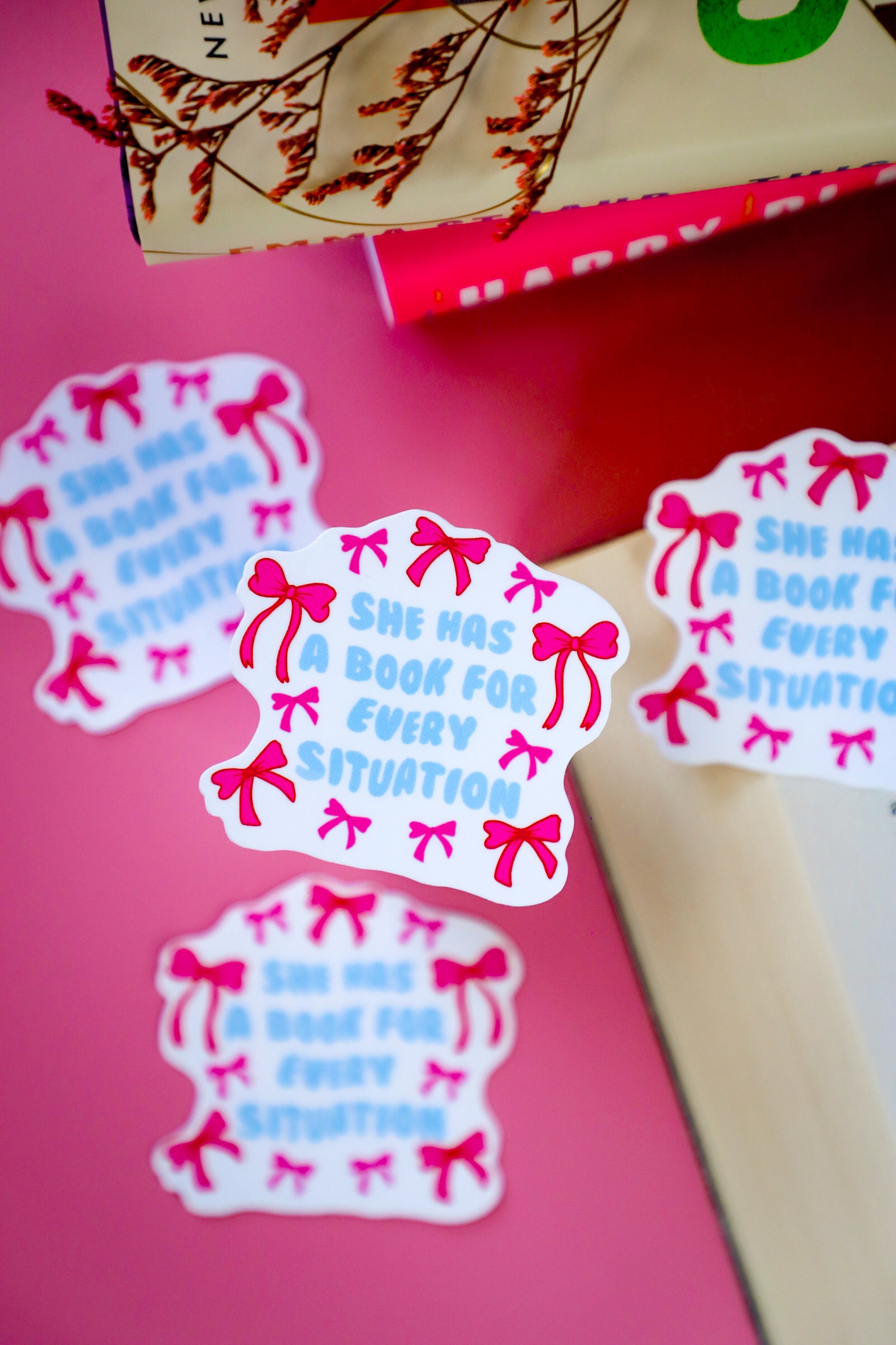 She Has A Book For Every Situation Sticker