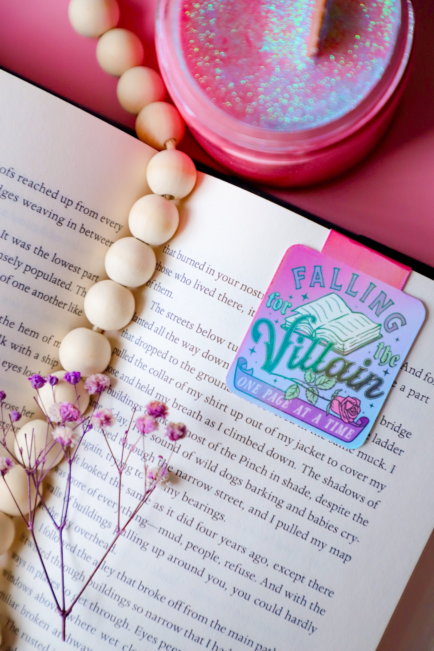 Falling For The Villain One Chapter At A Time Holographic Magnetic Bookmark