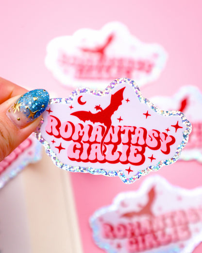 Romantasy Girlie Glitter Sticker