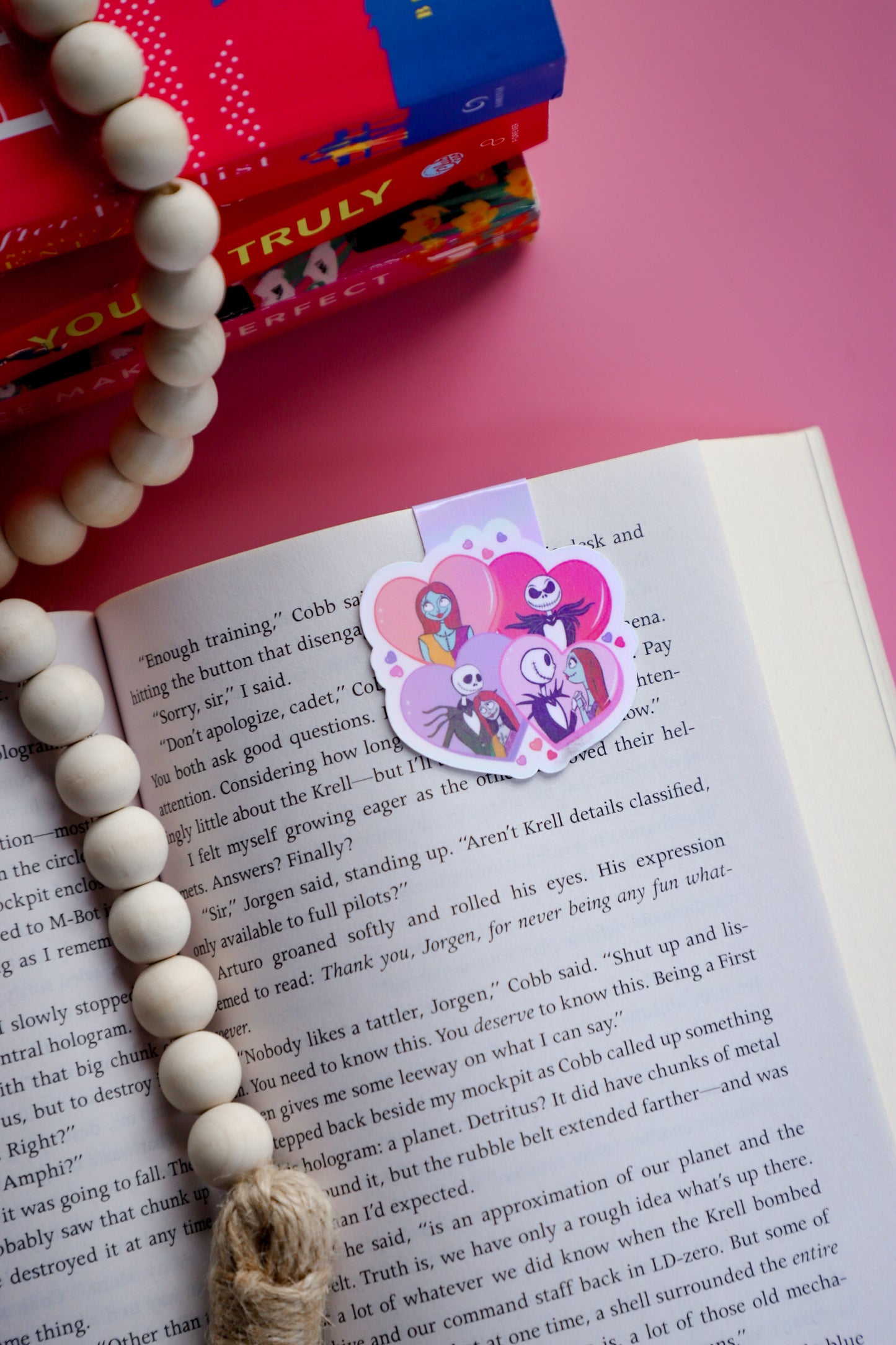 Love Jack and Sally Holographic Magnetic Bookmark