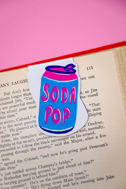 Soda Pop Magnetic Bookmark