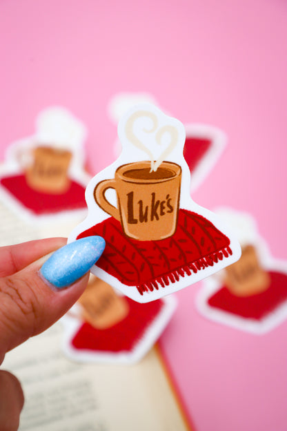 Small Town Coffee to Go Sticker