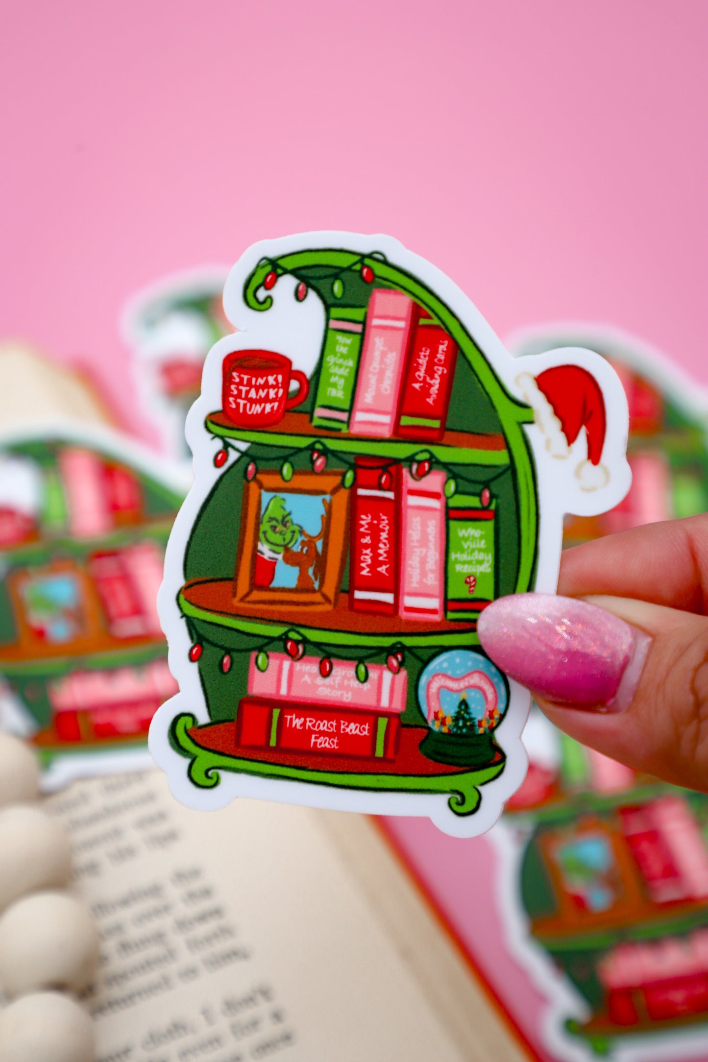 The Meanest Bookshelf Sticker