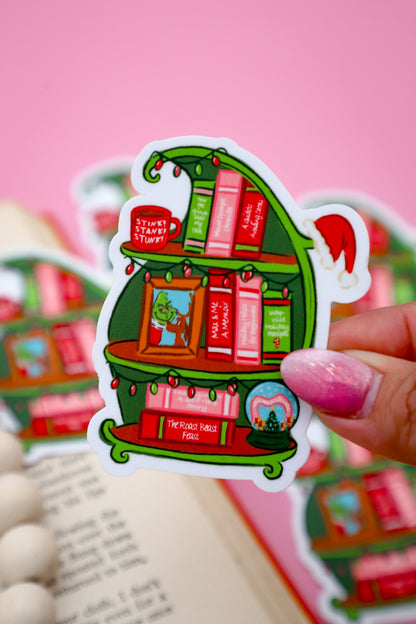 The Meanest Bookshelf Sticker