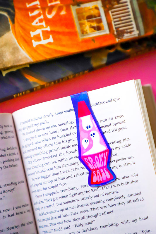 Spooky Babe Lava Lamp Holographic Magnetic Bookmark