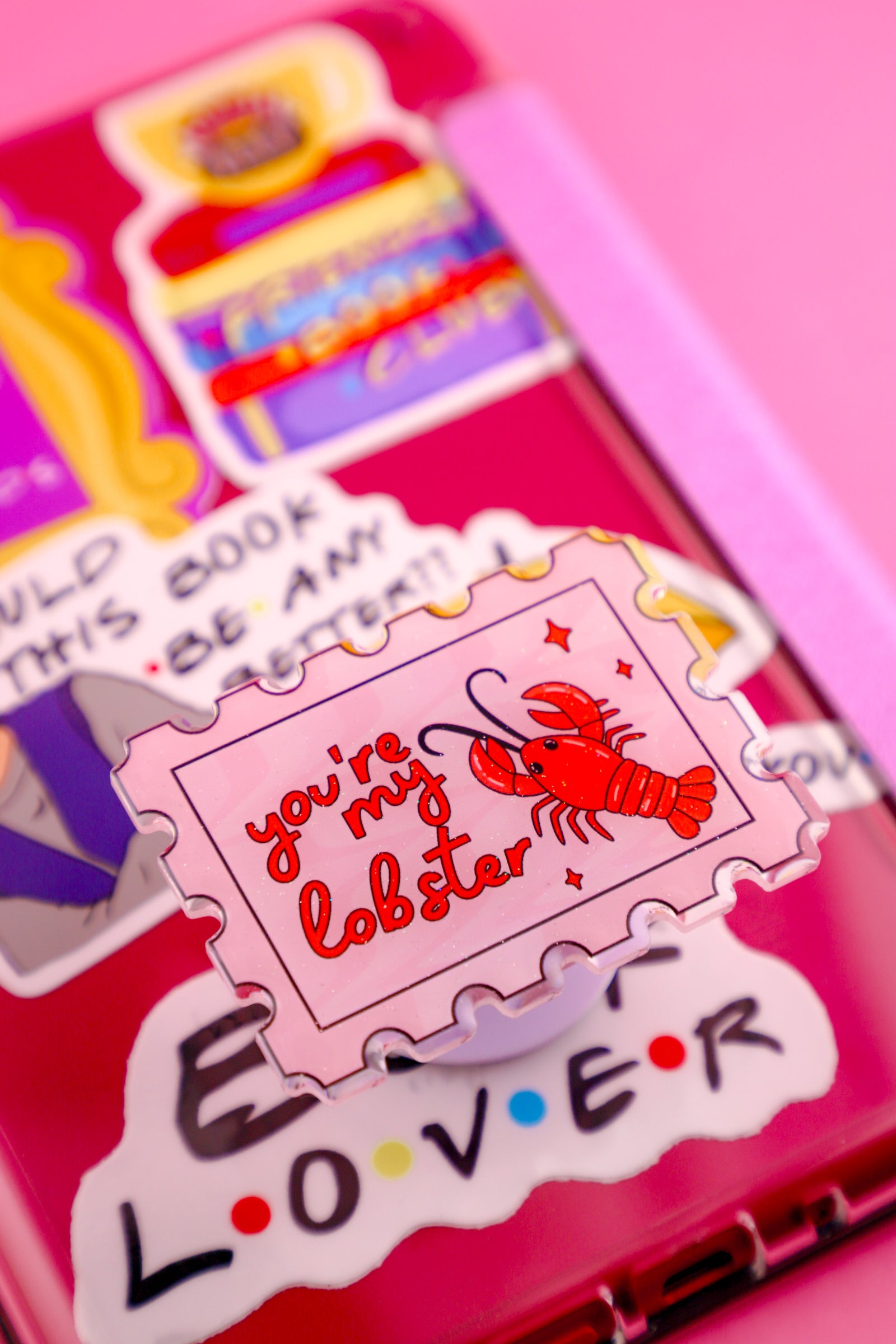 You're My Lobster Glitter Adhesive Grip