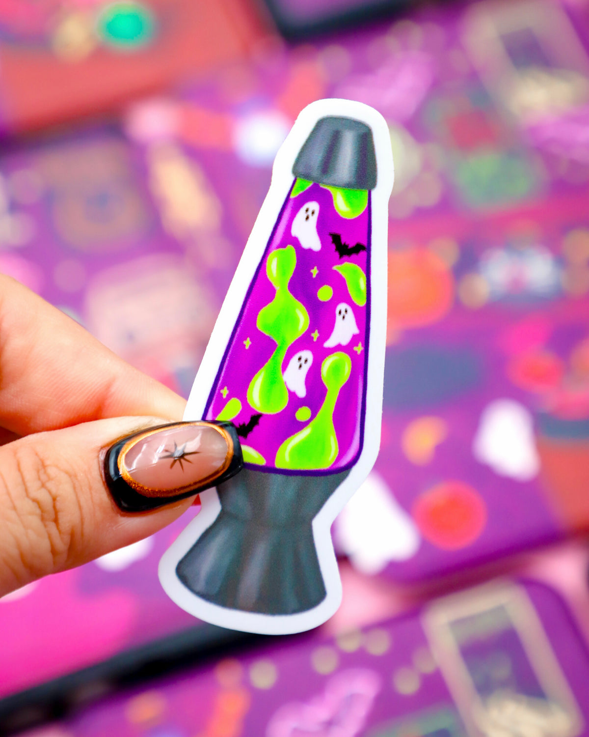 Spooky Lava Lamp Sticker