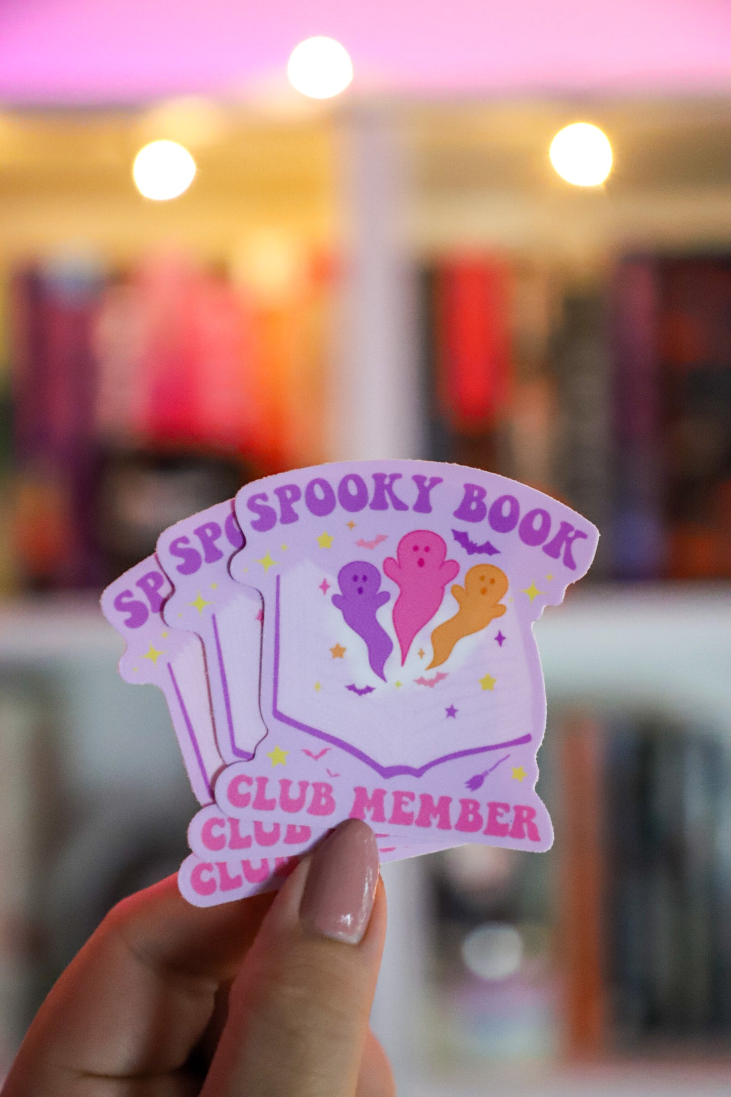 Spooky Book Club Member Sticker