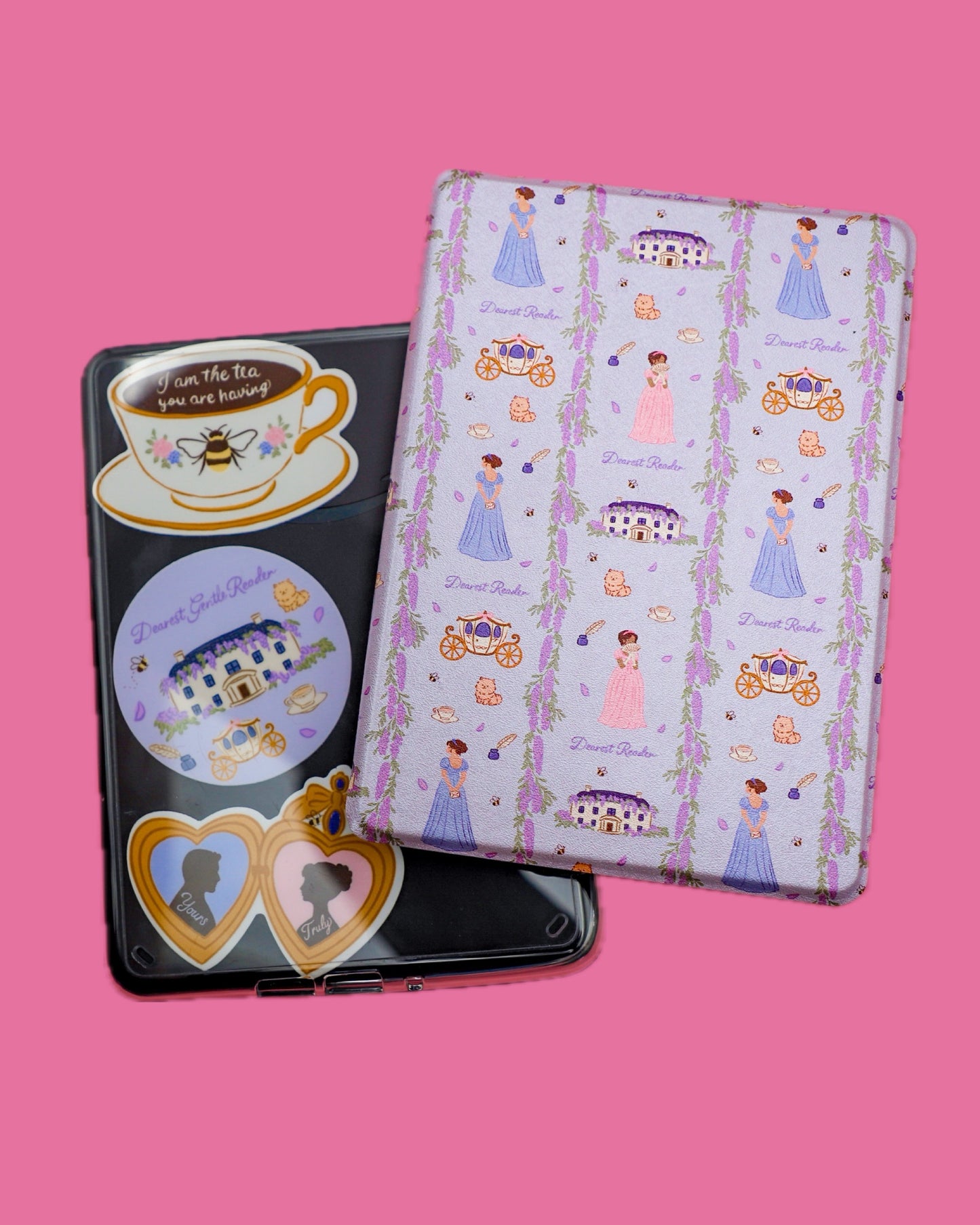 Dearest Reader Clear Back Kindle Case