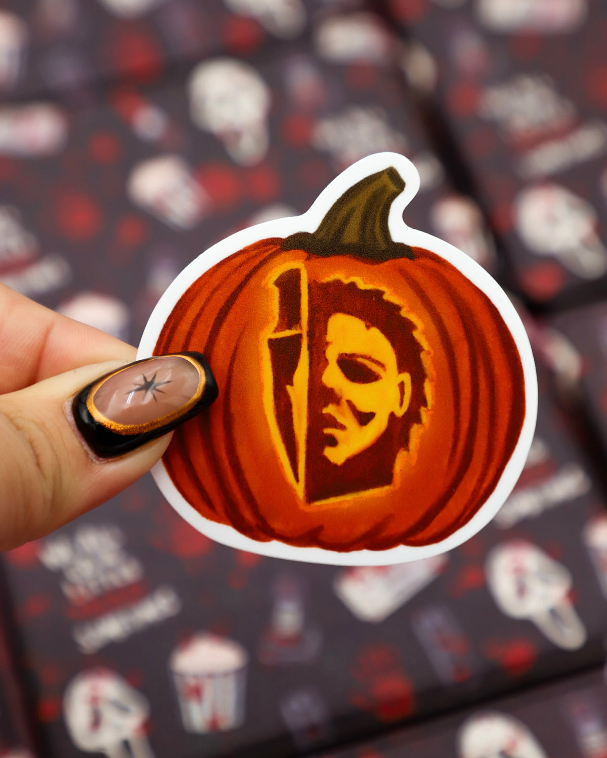 Halloween Night Pumpkin Sticker