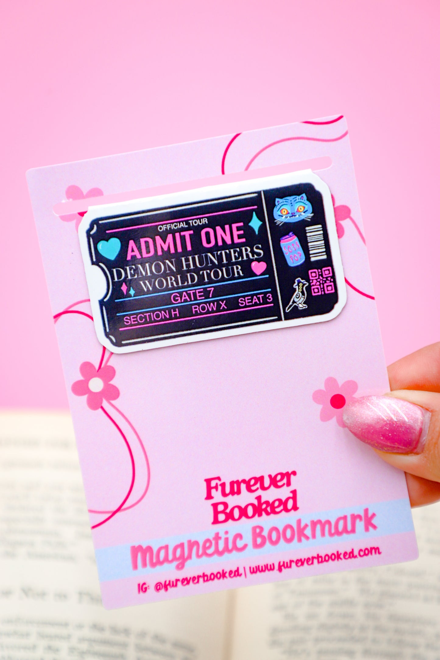 Demon Hunters World Tour Magnetic Bookmark
