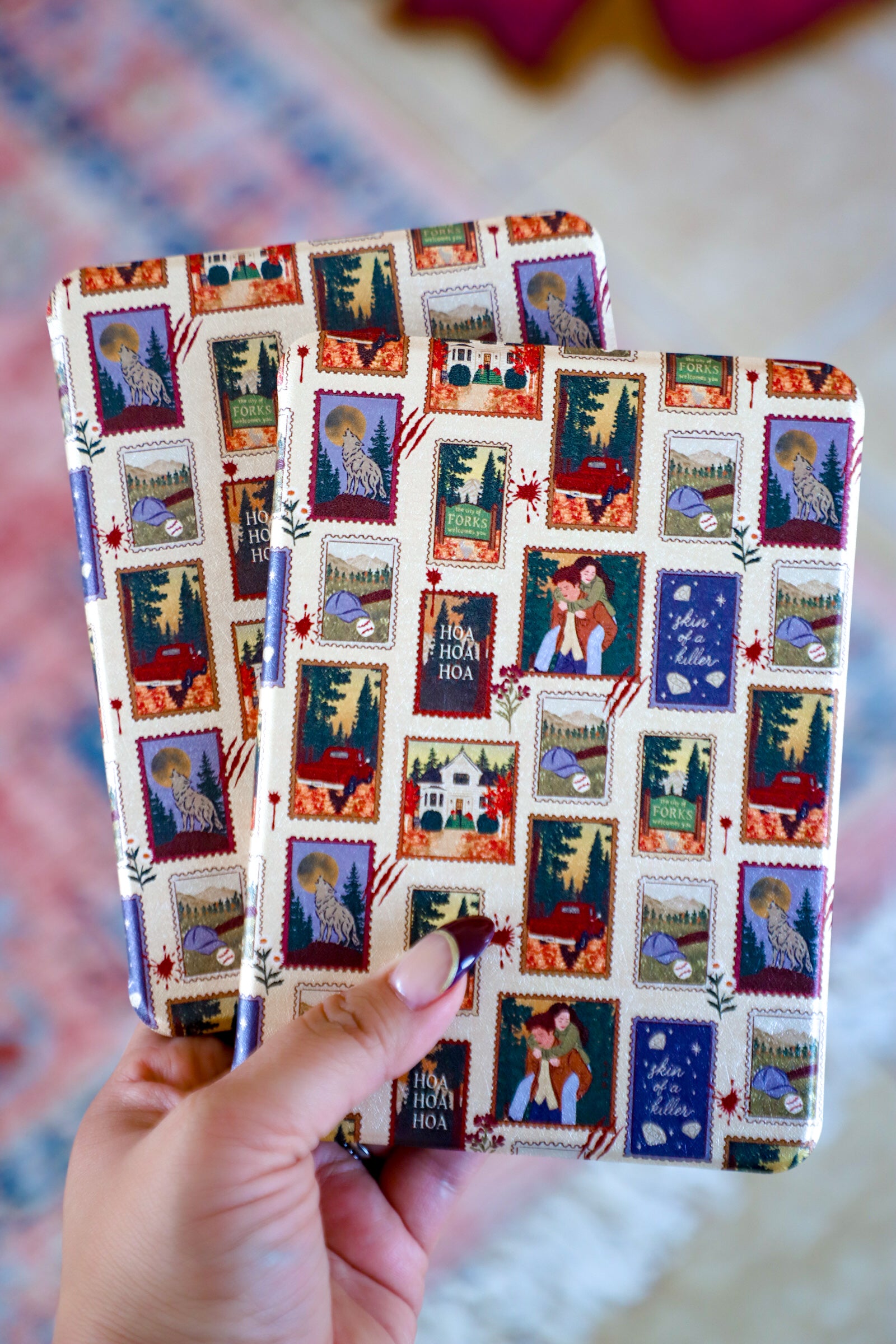 Hoa Hoa Hoa Season Stamps Kindle Case