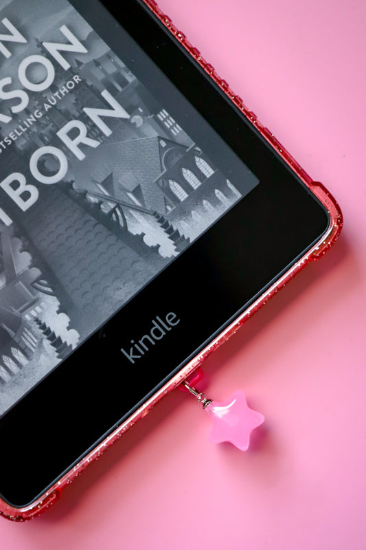 Pink Star Kindle Charm