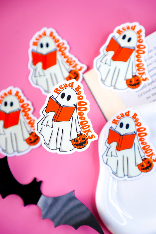 Read Booooks Ghost Sticker